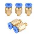 thumbnail image 2 of Conector neumático de empuje de ajuste, 5 piezas Accesorios de impresora 3D Conector neumático de ajuste Conector neumático Funcionalidad versátil, 2 of 8