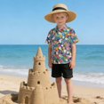thumbnail image 6 of Dailycode Small Short Sleeve Button Down Shirts Midsummer Meadows Flower Casual Shirt 3-10 Years, 6 of 9