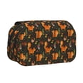 thumbnail image 1 of Easygdp Festive Squirrels Dark Forest para Estuche de Lápices con Tapa Flip, Suministros de Oficina y Universidad para Adolescentes y Adultos, 1 of 7