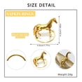 thumbnail image 3 of 3D Golden Napkin Ring Animal Napkin Holder Fashion Napkin Loop, 3 of 6