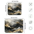 thumbnail image 3 of Gold Black White Marble Dish Drying Mat for Kitchen Counter 18x24 In Absorbent Microfiber Reversible Mats Dish Drainer Protector Rack Pad for Coffee Bar Table, 3 of 7