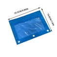 thumbnail image 3 of Blukids Pencil Pouch for 3 Ring Binder, Pencil Pouch with Double Pocket, Double Zipper Pencil Pouches,Pencil Bag with Mesh Window, Binder Pencil Pouch for Office Products Pen Bag(Sky Blue), 3 of 3