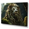 thumbnail image 2 of Designart "Enchanted Fantasy: Lion In The Wilderness" Animals Lion Canvas Prints, 2 of 7
