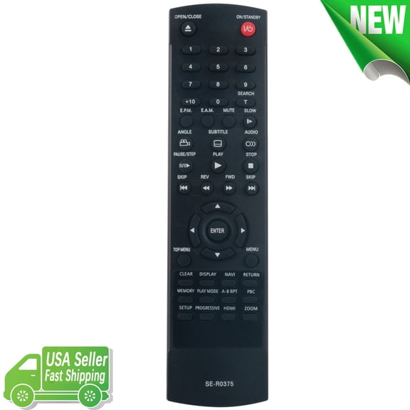 Remote for TOSHIBA DVD SE-R0375 Replace Control SD-K1000 SD-K1000K SD-K1000KU