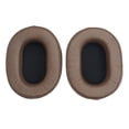 thumbnail image 1 of 1 Pair Earphones Ear Pad Cushions Noise Cancelling Accessories Ellipse Cushion Breathable Earmuffs Replacement for ATH-MSR7 M50X Headphones Brown, 1 of 7