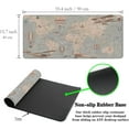 thumbnail image 6 of Gaming Mouse Pad Retro Long Mousepad, Large Desk Pads Computer Desk Mat, The Desk Pad Non-Slip Rubber Base, 35.4 X 15.7 inch for Work/Game/Office/Home World Map with Balloons and Animals, 6 of 6