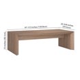 thumbnail image 3 of Evelyn&Zoe Oswin Modern Contemporary MDF Coffee Table, Antiqued Gray Oak, 3 of 8