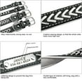 thumbnail image 5 of Pet Artist Personalized Dog Collar Braided Soft Padded Leather with Custom Pet Name ID Tag, 5 of 12