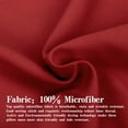 thumbnail image 4 of Organictune Brushed Microfiber Euro Pillow Shams Set of 2, 26 x 26 Soft and Breathable Square Pillow Cases, Wine Red, 26"×26", 4 of 5