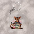 thumbnail image 2 of Happy Mother's Day Best Abyssinian Mom Ever Acrylic Keychain Cat Lover Kitten Owner Gifts Collar Charm Tag Keyring - 03002, 2 of 5