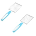 thumbnail image 1 of Oleegame 2PC Stainless Steel Luncheon Meat Cutter Ham Fruit Tomato Cheese Kitchen Soft Food Cutting Tool Luncheon Meat Cutter Kitchen Food Cutter Blue, 1 of 4