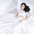 thumbnail image 3 of Sábana plana Utopia Bedding King, paquete de 24 unidades, microfibra suave, color blanco, 3 of 7