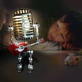 thumbnail image 4 of Lámpara de mesa de escritorio de robot de micrófono vintage steampunk con guitar, 4 of 9