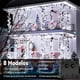 thumbnail image 3 of Luces Navideña Solar 12 Metros 100 Led Decorativa Exterior 8 Modos Blanco Frio, 3 of 6