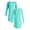 Teal, variant on Women’s and Women’s Plus Ultra Soft Holiday Long Sleeve Printed Sleepshirt, 2-pack, Sizes S-4X