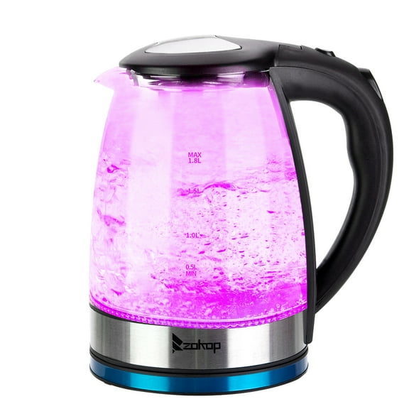 EasingRoom 1.8L Electric Kettle With 7 LED Light, Colorful