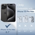 thumbnail image 2 of JETech Ultra Slim (0.35mm Thin) Case for iPhone 15 Pro Max 6.7-Inch, Camera Lens Cover, Lightweight Matte Finish PP Hard Minimalist Case, Support Wireless Charging (Black Titanium), 2 of 6