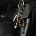 thumbnail image 4 of Coffee Bean Shaped Keyring Braided Cord Detailing Practical Everyday Carry, 4 of 9