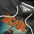 thumbnail image 2 of ACDC Let There Be Rock Unisex Adult Slim Fit Pull-Over Heather Hoodie, Charcoal, 2X-Large, 2 of 5