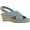 Lt. Denim Fabric, variant on Bella Vita Nadette II Espadrille Wedge Sling Back Sandals (Women)