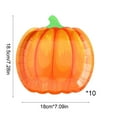 thumbnail image 3 of Neoyler Halloween Pumpkin Shaped Party Plates Thanksgiving Disposable Dinnerware Sturdy Paper Utensils Festive Table Setting Event Supplies Holiday Decorations Party Dish Set, 3 of 6