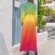 thumbnail image 2 of Vestido largo con degradado degradado, vestido de hada estilo coreano, vestidos para fiesta de bodas, 2 of 4