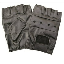 Genuine Leather Fingerless Gloves XS