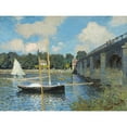 thumbnail image 2 of Claude Monet 18x15 Gold Ornate Wood Frame and Double Matted Museum Art Print Titled - The Bridge at Argenteuil (1874), 2 of 4