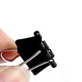 thumbnail image 2 of Unique Bargains 60 Pcs 15mm Metal Desk Paper Document Office File Stationery Binder Clips Clamps Black, 2 of 2