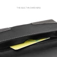 thumbnail image 3 of Luxmo Belt Holster for TCL 50 LE, Pouch Holder Phone Case, Magnetic Closure/Card Slot, PU Leather & Nylon - Black, 3 of 8