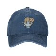 thumbnail image 1 of LNWH Baseball Cap, Outdoor Casual Sports Cap Classic Curved Brim Hat - Adjustable Cowboy Hat, Lazy Sleep- Navy Blue, 1 of 8