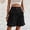 Black, variant on Shorts for Women Shorts Women Summer Solid Color Loose Breathable Semi Elastic Waist Casual High Waist Wide Leg Shorts Black XL