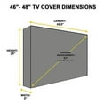 thumbnail image 3 of Khomo Gear 45.5" x 4.5" x 29" Black Patio TV Cover, Waterproof, 3 of 4