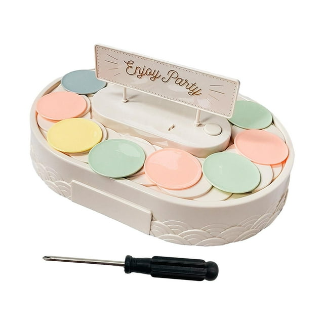 Platos giratorios automáticos, carrusel, soporte para magdalenas, soporte para postres con bandejas para servir, soporte para y magdalenas , sin música Macarena Máquina de sushi giratoria