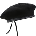 thumbnail image 1 of Unisex, para hombre, ajustable, para mujer, primavera y otoño, boina de lana pura, sombrero para el sol, gorra de conducción, gorra para adultos (negro), 1 of 7
