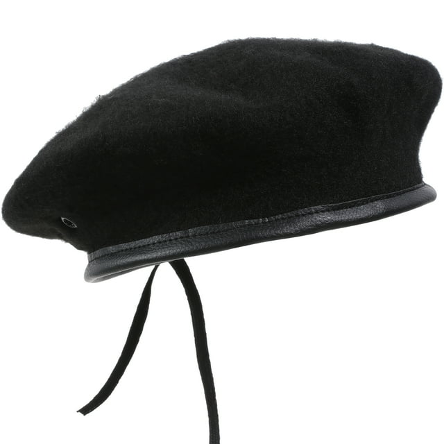 Unisex, para hombre, ajustable, para mujer, primavera y otoño, boina de lana pura, sombrero para el sol, gorra de conducción, gorra para adultos (negro)