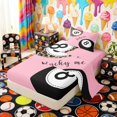 thumbnail image 2 of Erosebridal Leopard 8 Ball Lucky Twin Sheet Sets, Sport Bedding for Girls and Boys, 3 Pieces, 1 Flat Sheet, 1 Fitted Sheet and 1 Pillowcase, 2 of 6