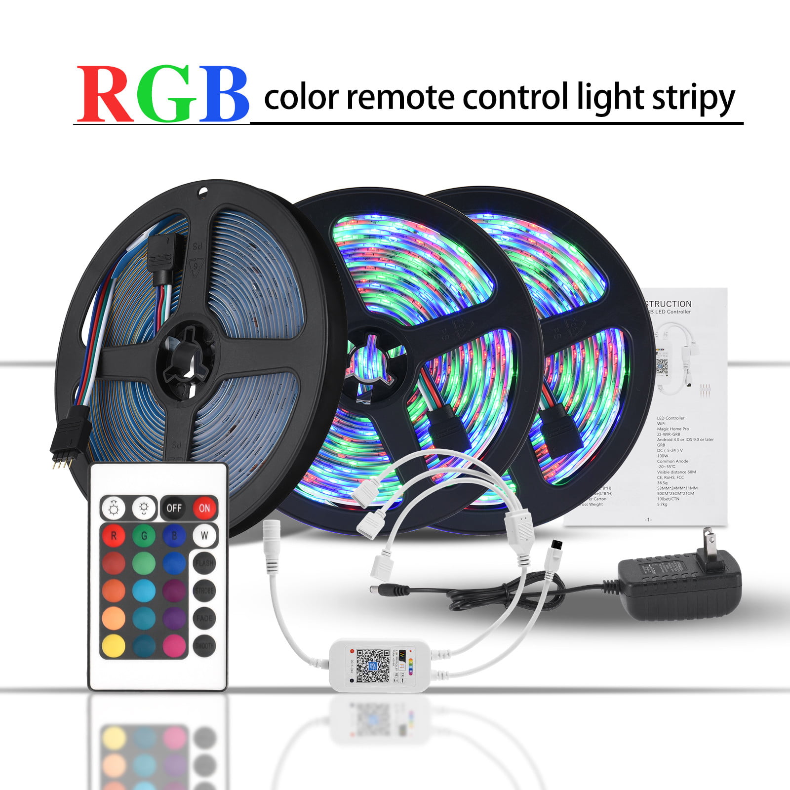 Details about   15M 2835RGB LED STRIP LIGHTS Smart Home WIFI Strip Light App Control Waterproof 