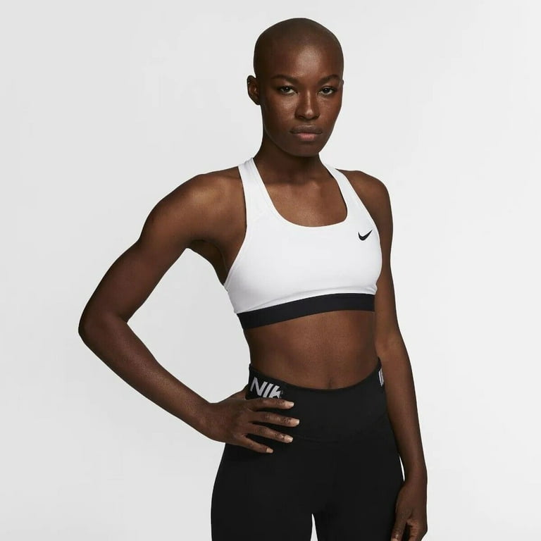 Nike Women's Medium Support Non Padded Sports Bra Band Large Orange Red NWT
