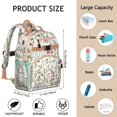 thumbnail image 6 of Pioneer Flower and Butterfly Backpack for School,Cute School Bag,Schoolbag with Adjustable Shoulder Straps & Padded Back,15.25"x11.5"x5.25", 6 of 6