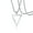 Silver color, variant on Stainless Steel Geometric Pendant Inverted Triangle Necklace for Men