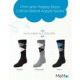 thumbnail image 2 of MeMoi Prim and Preppy Cotton Blend Argyle Socks - Boys - Male, 8-9, Black, 2 of 7