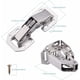 thumbnail image 2 of 10 piezas de bisagras para puertas de armarios con tornillos para bisagras, bisagra invisible, bisagra de cierre suave para puertas de armarios de cocina, bisagra de 90 grados para puertas de muebles, 2 of 5