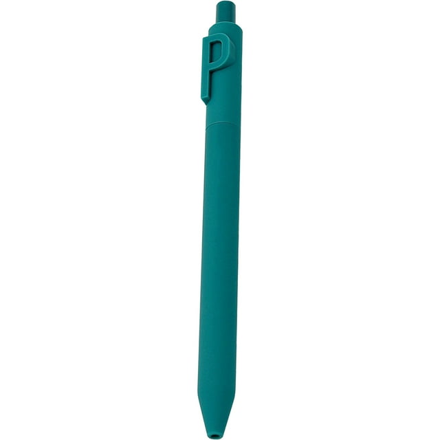 P Alphabet Letter Pen P With 0.5Mm Black Ink Core For Students School Supplies Writing Tool Large Capacity Smooth Writing Lightweight Plastic Barrel Kids Learning Educational Tool
