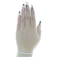 thumbnail image 7 of .925 Sterling Silver Solitaire Moissanite 4mm 1 Row 7" Tennis Bracelet 9.25 CT, 7 of 7