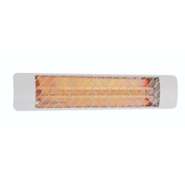 Eurofase Heating - 5000 Watt Electric Infrared Dual Element Heater-240 Voltage-White Finish-Chevron Decorative Fascia