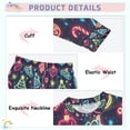 thumbnail image 3 of FORMRS Long Sleeve Top and Pants Pajama Set for Niños 2-Piece Sleepwear, Sizes 18M-8Y, Neon Christmas, 3 of 6
