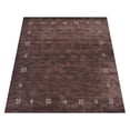 thumbnail image 3 of Rugsotic Carpets Handmade Rugs Hand Knotted Loom Rectangle 8'x10' Brown Wool for Indoor Use, 3 of 5