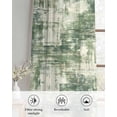 thumbnail image 6 of Sage Green Ombre Sheer Curtains 84 Inch Length 2 Panels Set for Living Room/Bedroom, Gradient Abstract Art Vintage Kitchen Curtains Grommet Semi-Sheer Curtains Drapes Window Treatments 52"x84"x2, 6 of 7