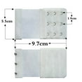 thumbnail image 3 of LULULION 6Pcs Extension Bra Buckle with Elastic Strap Comfortable Assorted Colors, 3 of 7
